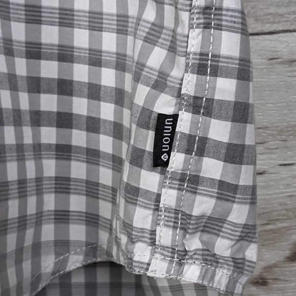 UNION* Men's Short Sleeve Button Down Curved Hem Chest Pocket‎ Shirt~ Size XL - Picture 4 of 11